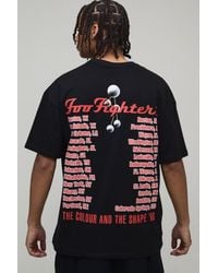 BoohooMAN - Oversized Foo Fighters License Printed T-Shirt - Lyst