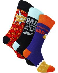 Sock Snob - 3 Pack Dad Novelty Socks Fun Patterned - Lyst