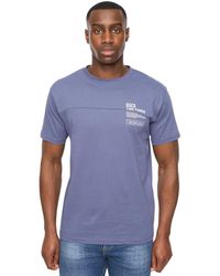 Duck and Cover - Seamtext T-shirt (marineblauw) - Lyst