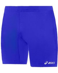 Asics - Stretch Waist Logo Shorts Cotton - Lyst