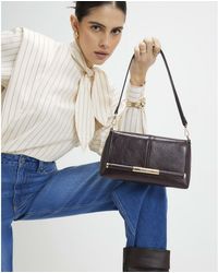 River Island - Bar Front Clutch Bag Pu - Lyst