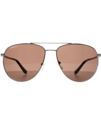 Ferragamo - Aviator Polarized Sf157S Metal - Lyst