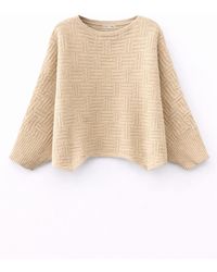 MixRay - Oversized Gelaagd Geribbeld Coltrui - Lyst