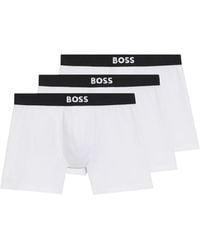 BOSS - Polycotton Boxer Briefs (Pack Of 3) - Lyst