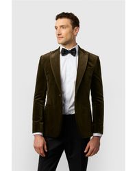 Ted Baker - Single Breasted Long Sleeve One Button Collared Slim Fit Suit Jacket - Lyst