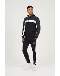 Brave Soul - Contrast Panel Overhead Hoody And Jogger Set - Lyst