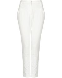 Liu Jo - Broek Felpa Vrouw Wit - Lyst