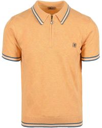 Gabicci - Moore Knitted Polo Shirt Pineapple - Lyst