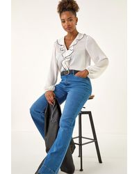 Roman - Pocket Stretch Flare Jeans - Lyst