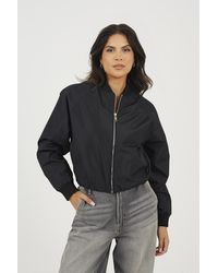 Brave Soul - Oversized Sleeve Bomber Jacket - Lyst
