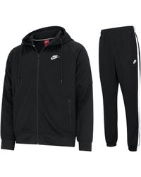 Black nike tribute tracksuit deals
