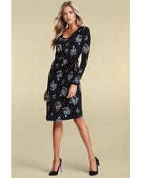 Secret Label - Floral Wrap Midi Dress - Lyst