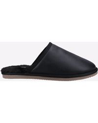 Hush Puppies - Coady Suède Zwarte Pantoffels - Lyst