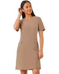 Roman - Petite Zip Pocket Stretch Dress - Lyst