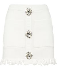 Philipp Plein - Gebreide Korte Rok Monogram - Lyst