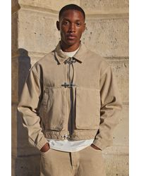 BoohooMAN - Clasp Detail Boxy Denim Co-Ord Jacket - Lyst