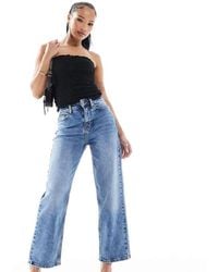 Miss Selfridge - Heart Pocket Straight Leg Jean - Lyst