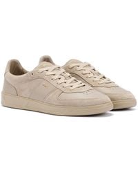 BOSS - Suede Leather Sneakers - Lyst