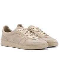 BOSS - Suede Leather Sneakers - Lyst