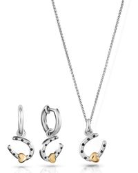 Orphelia - 'Aurora' 925 Sterling Set: Chain-Pendant + Earrings - Lyst
