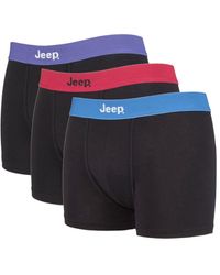 Jeep - 3 Pairs Cotton Rich Blend Everyday Fitted Brief Trunks - Lyst
