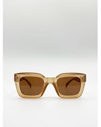 SVNX - Oversized Matte Crystal Frame Cateye Sunglasses - Lyst