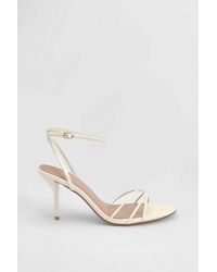 MissPap - Faux Leather Strappy High Stiletto Heel Sandals - Lyst