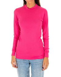 Kisses&Love - Long-Sleeved T-Shirt With Half-High Collar 1625-M - Lyst