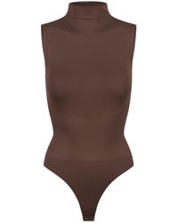 Ruey - Ladies Essentials Sleeveless Turtleneck Bodysuit Sculpting Recycled Stretch Fit - Lyst