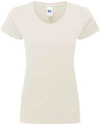Russell - Ladies Authentic Ringspun Cotton Classic T-Shirt - Lyst