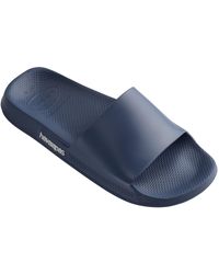 Havaianas - Solid Patterned Open Toe Slide Sandals - Lyst