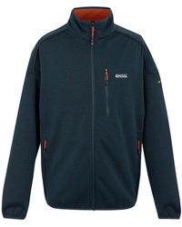Regatta - Kames Full Zip Fleece Jacket (Moonlight Denim/Tangerine Tango) - Lyst
