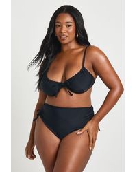 Boohoo - Plus Swimwear Essentials Tummy Control High Waist Brief - Lyst