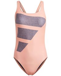 adidas - Big Bars Swimsuit - Lyst