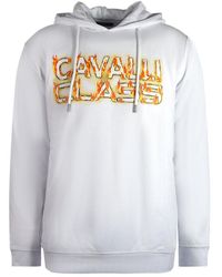 Roberto Cavalli - Fire Logo Hoodie Cotton - Lyst