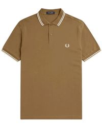 Fred Perry - Twin Tipped Shaded Stone Polo Shirt - Lyst