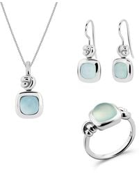 Orphelia - 'Anat' 925 Sterling Set: Necklace + Earrings + Ring - Lyst