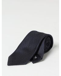 Emporio Armani - Zijde Stropdas Met Poispatroon - Lyst