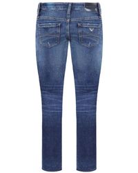 Armani - Emporio J06 Skinny Fit Regular Waist Jeans Cotton - Lyst