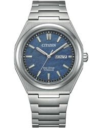 Citizen - Watch Aw0130-85L Titanium - Lyst