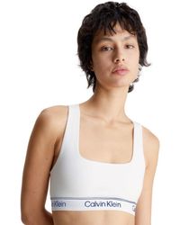 Calvin Klein - 000Qf7185E Athletic Cotton Unlined Bralette - Lyst