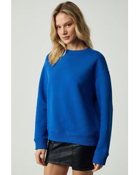 Grimelange - Oversized Ribbed Crew Neck Sweatshirt - Lyst