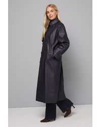 Wallis - Petite A Line Inverted Box Pleat Back Mac - Lyst
