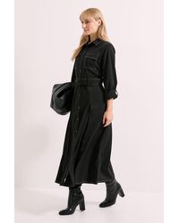 PRINCIPLES - Stitch Belted Utility Dress - Lyst