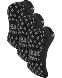 Heat Holders - 3 Pairs 2.3 Tog Non Slip Low Cut Ankle Thermal Slipper Socks - Lyst