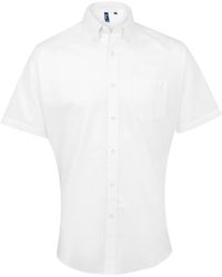 PREMIER - Signature Oxford Short Sleeve Work Shirt - Lyst