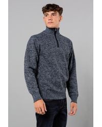 Kensington Eastside - Funnel Neck 1/4 Zip Fleece With Sherpa Lining - Lyst
