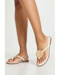 Boohoo - Hardware Detail Flip Flops - Lyst