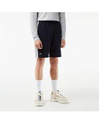Lacoste - Color Block Cotton Fleece Shorts - Lyst