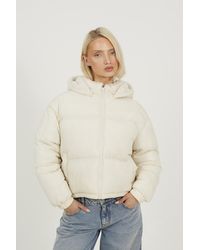 Brave Soul - Crinkle Oversized Short Puffer Jacket - Lyst